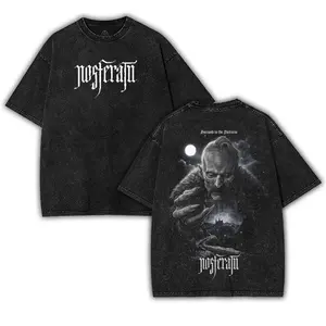 Nosferatu Movie halloween Shirt  Double Printed Oversize casual Lightweight Acid Washed Tee TV Show Graphic Top Cotton Gift T-Shirt For Movie Lover