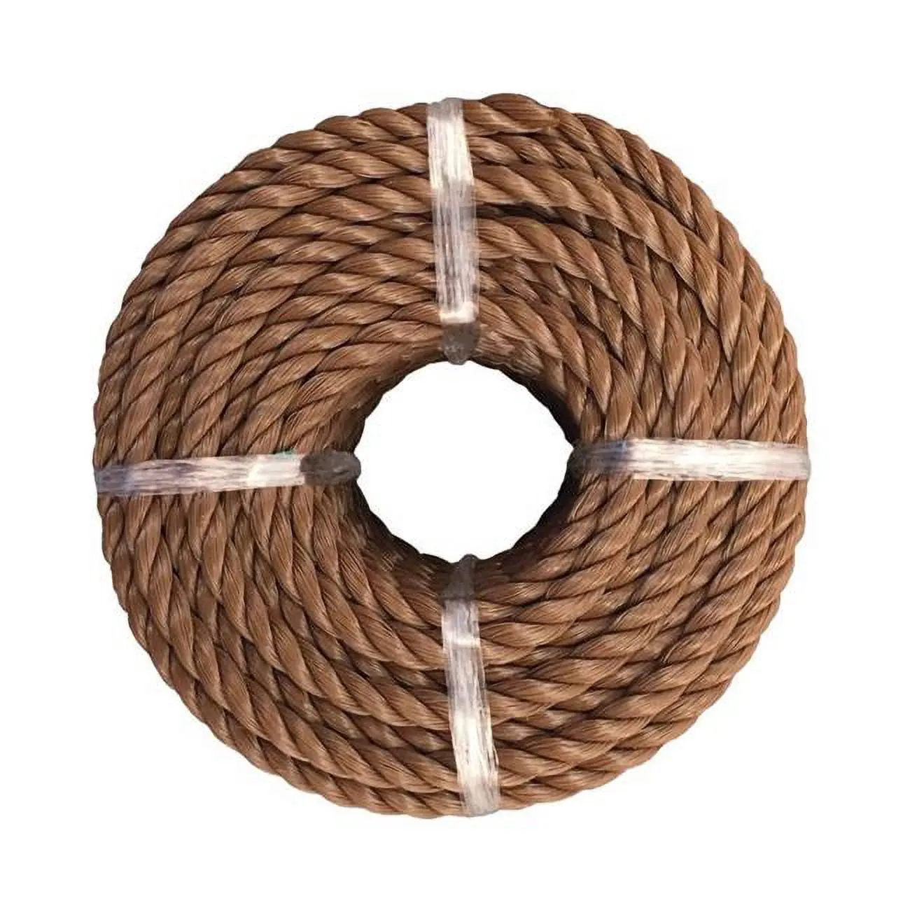 Koch 7025992 0.25 in. x 50 ft. Twisted Polypropylene Rope, Brown