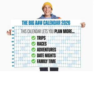 The Big A## Calendar | Your Whole Year At A Glance 2026 ( Choose Color )