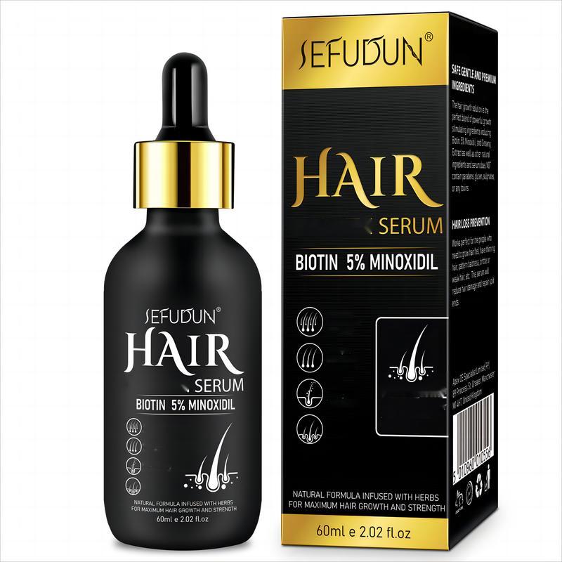 Sefudun 5% Minoxidil Hair Serum (60ml / 2.02fl. oz) for Haircare and Comfort Scalp Growth Oil,Makes Hair Shinier and Healthier Sefudun 5% Minoxidil Hair Serum (60ml / 2.02fl. oz) for Haircare and Comfort Scalp Growth Oil,Makes Hair Shinier and Healthier