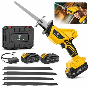 [Cordless Saw] Lithium Electronics Cordless Saw | Electric Cordless Saw Blade, Cordless Reciprocating Saw/Powerful Cordless Reciprocating Saw 20V, Multi-Function Cutting Tool Kitfor Home Improvement, Tree Branch & Metal Cutting