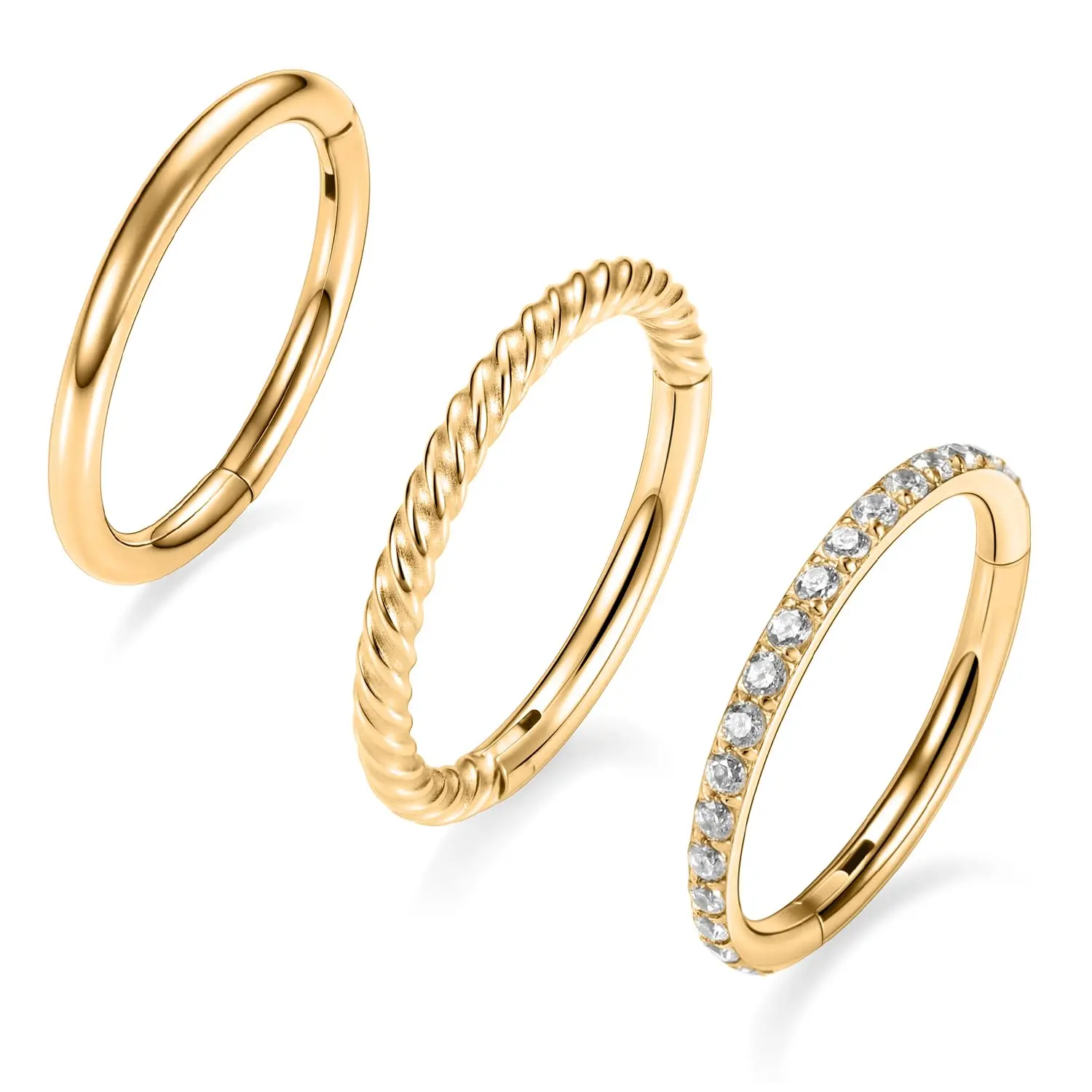 Style 1-Gold&Clear CZ