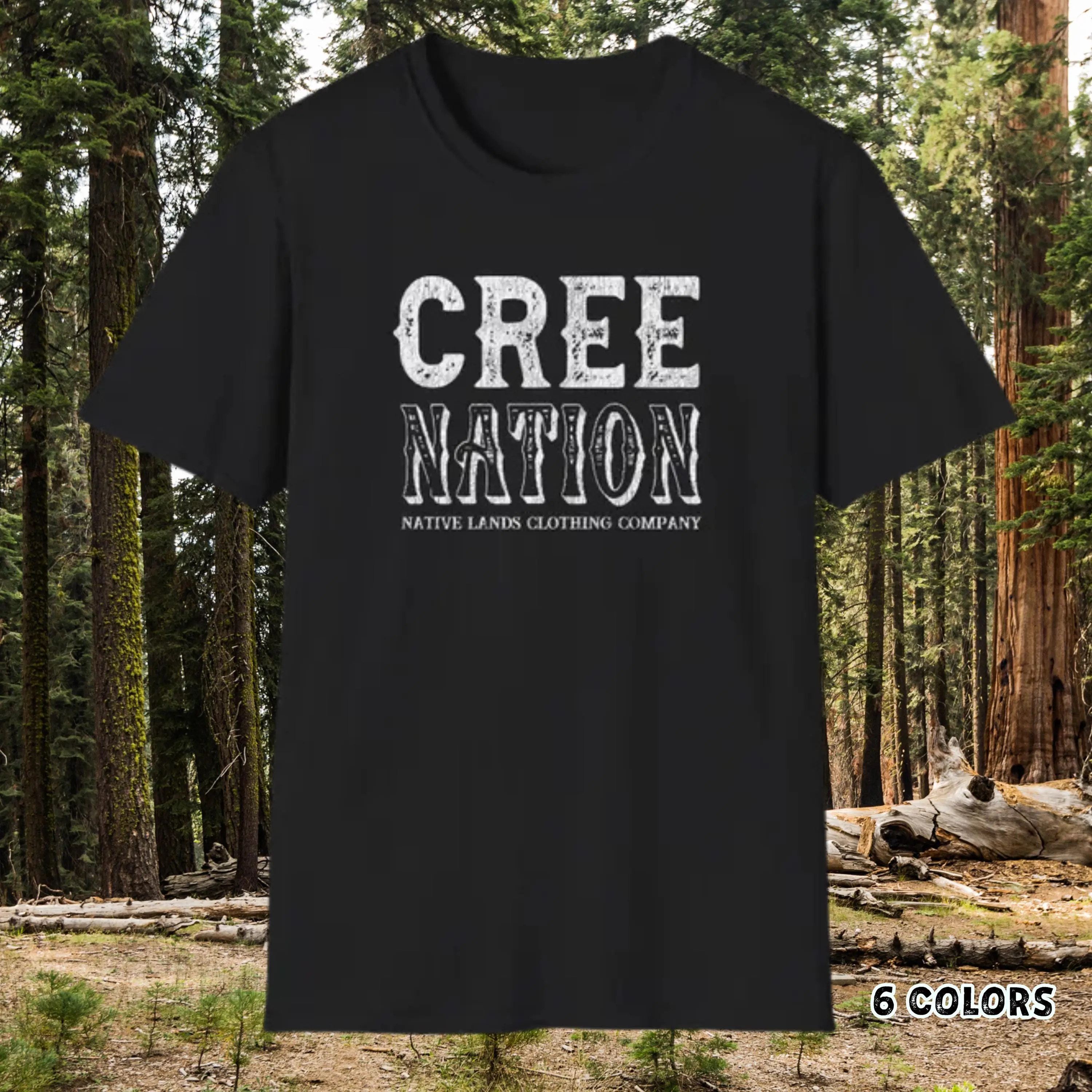 Cree Nation T-Shirt – First Nations Indigenous Tee | Native American Cotton Shirt | Canadian Aboriginal Design