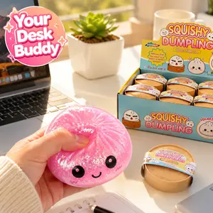 Expressive Dumpling Squishy Blind Box - Mysecret Bun Fidget Toy, Soft TPR Sensory Stress Relief, Random Style Mystery Unboxing, Rare Collectible Decompression Gift for Kids & Adults