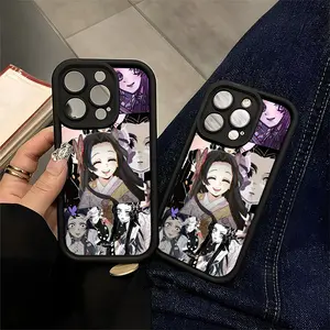 Demon Slayer Nezuko Chamkuson Anime Fan Art Style Phone Case Compatible with iPhone 11/12/13/14/15/16 (Pro Max/Plus) Perfect for Anime Lovers & Cosplayers