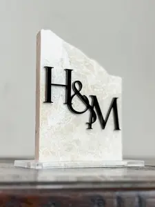 Initial Marble Stone Table Numbers