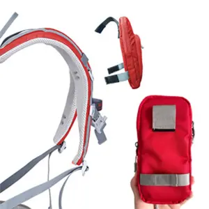 Multifunctional Phone Pocket Pouch for Backpack, Backpack Strap Pouch for Smartphone, Compact Storage Bag for Hiking & Outdoor Sports, Durable Design for Easy Carrying