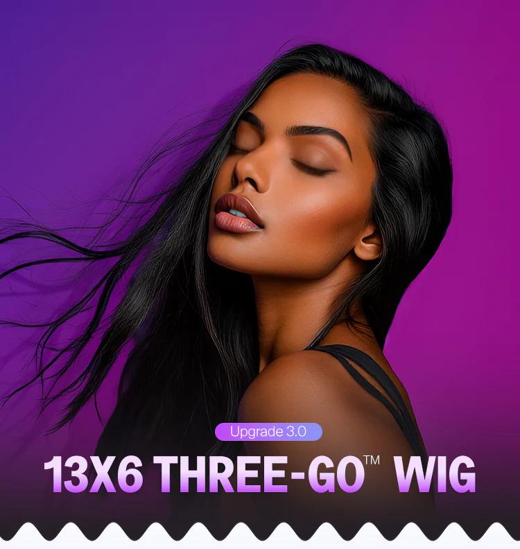 Megalook 13x6 Lace Three-Go 613 Blonde Glueless Wigs Straight & Body Wave With Drawstring 100% Human Hair Wig