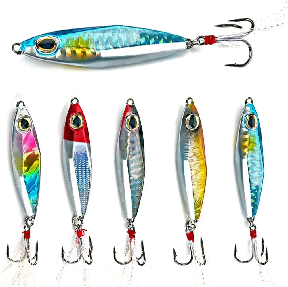 Summer Spring Gift Jigs Fishing Lures Sinking Metal Spoons Micro Jigging Bait