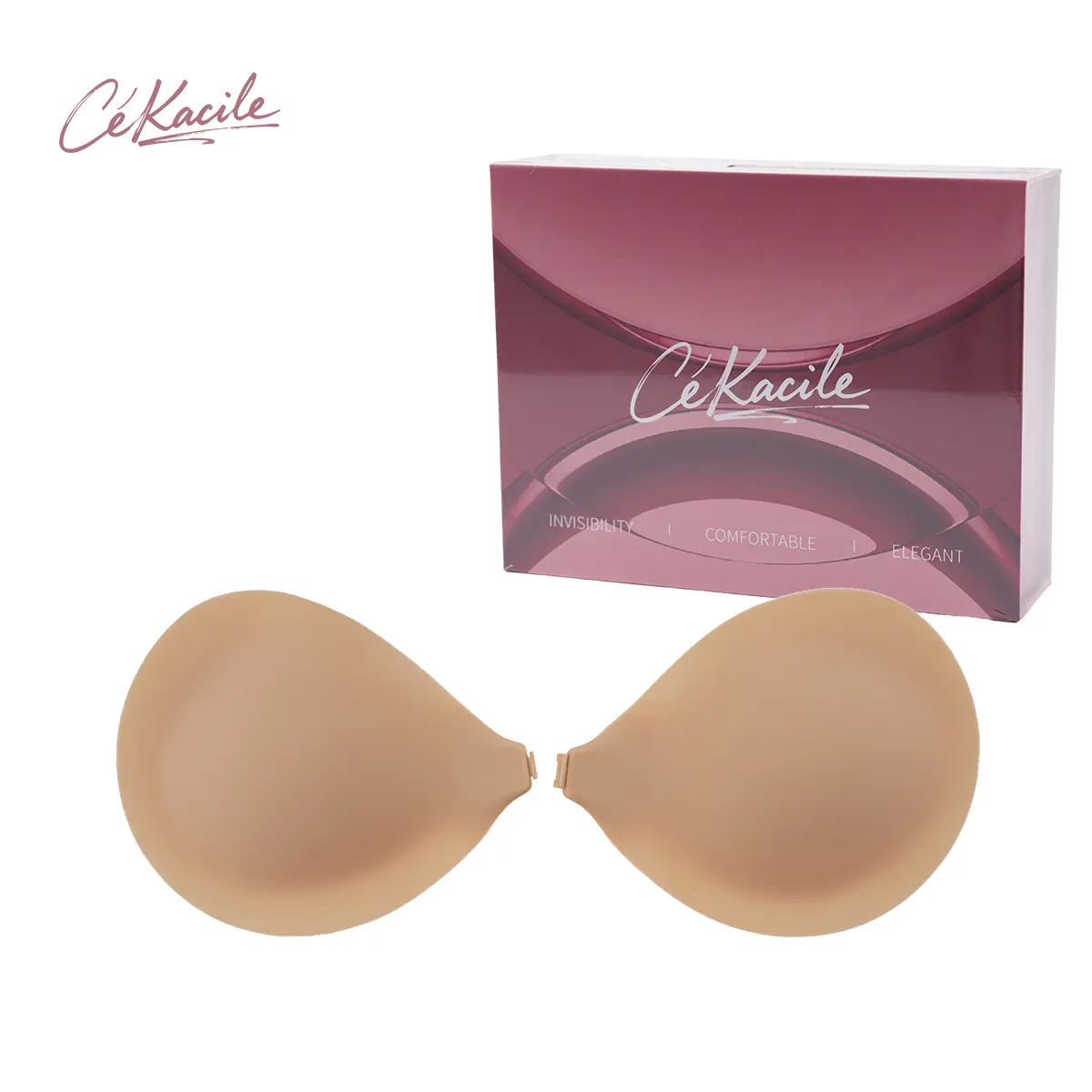 Cékacile Cleavage Bra  2026 Newest Sticky Bra Strapless Adhesive Invisible Seamless  Up Bra with Upgraded Glue for Women Daily Wear Wedding Dating Backless Dress push