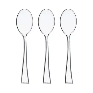 Clear Mini Plastic Disposable Tasting Spoons