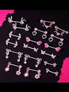 High-Quality Y2K Style Nipple Rings, Low Allergy, Fade-Resistant, Piercing Accessories, Perfect for Daily Use and Parties, Great Gift