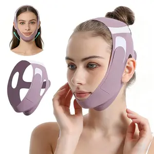 Summer V Line Face Lifting Strap Neck Lift Jaw Tightening Exerciser Adjustable Breathable Material for Women's Facial Contours