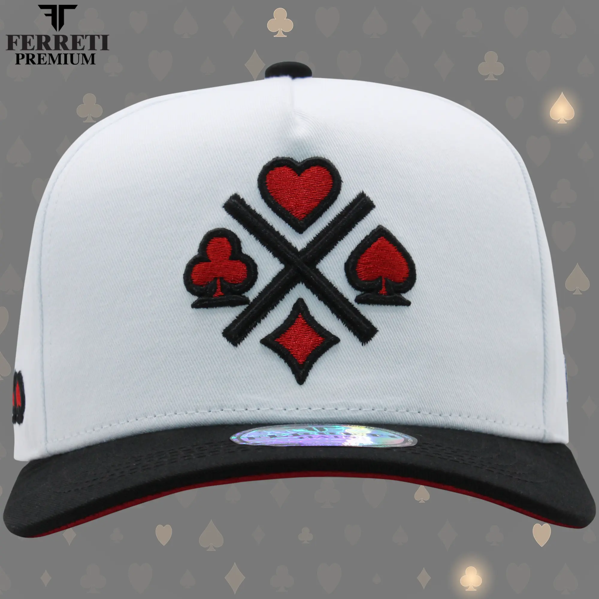 FERRETI HATS PREMIUM FT31 4 Ases Baseball Cap for Men
