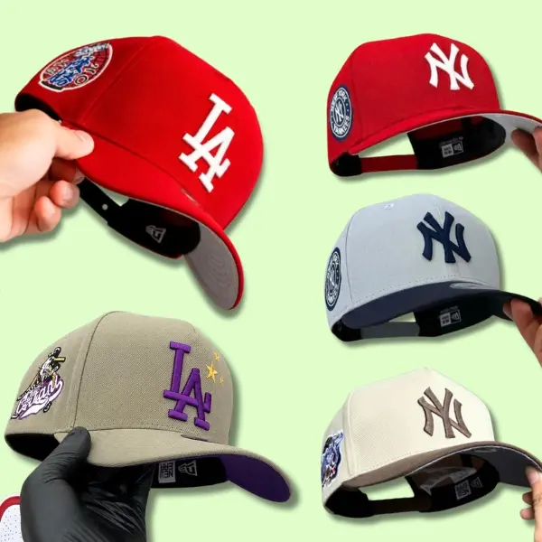 New Era LA Dodgers NY Yankees Cap 2026 – MLB Style 59FIFTY 9FORTY Baseball Hat, Premium Fitted & Adjustable Snapback, Curved Brim, Embroidered Team Logo, Sportswear, Street Fashion, Unisex Headwear