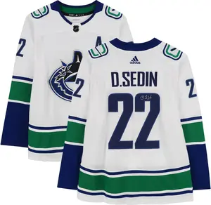 Daniel Sedin Vancouver Canucks Autographed White Adidas Authentic Jersey - Fanatics Authentic Certified