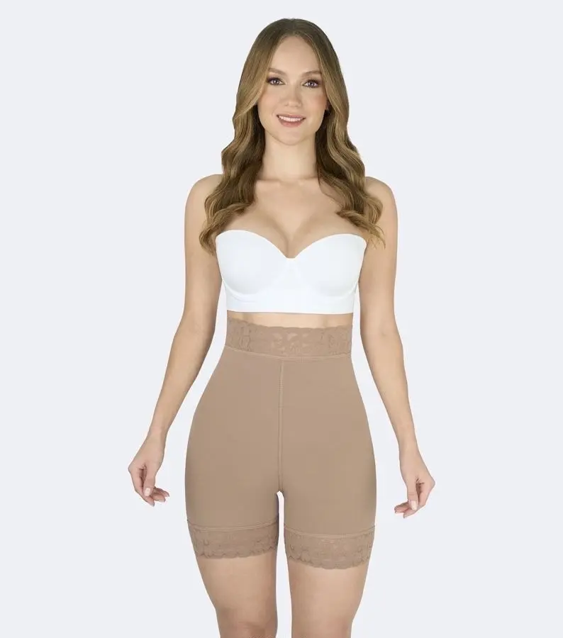 QBANO NOVA Short Faja 100% Colombiano!!! Ref 16004 - Tan Color Shapewear for Women Firm Tummy Control Faja Casual Fit Womenswear