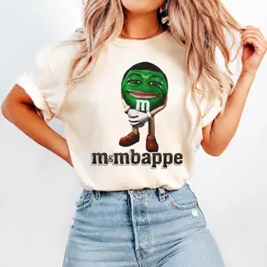 M&Mbappe Chocolate Funny Shirt, Graphic Kylian Mbappe Meme Viral Shirt, Soccer Tee, Football Tee