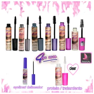 4 en 1 prosa Máscara para pestañas Natural con Aceites de Mamey, Jojoba, Sabila y Germen de Trigo Resistente al Agua - Cosmetic, Makeup rimel