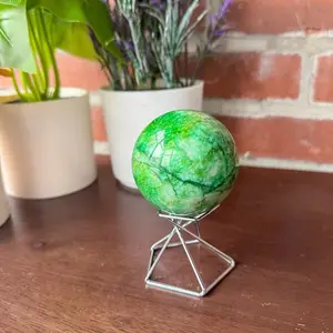 Green Moonstone Natural Crystal Sphere - Natural Mineral with Unique Shape and Color