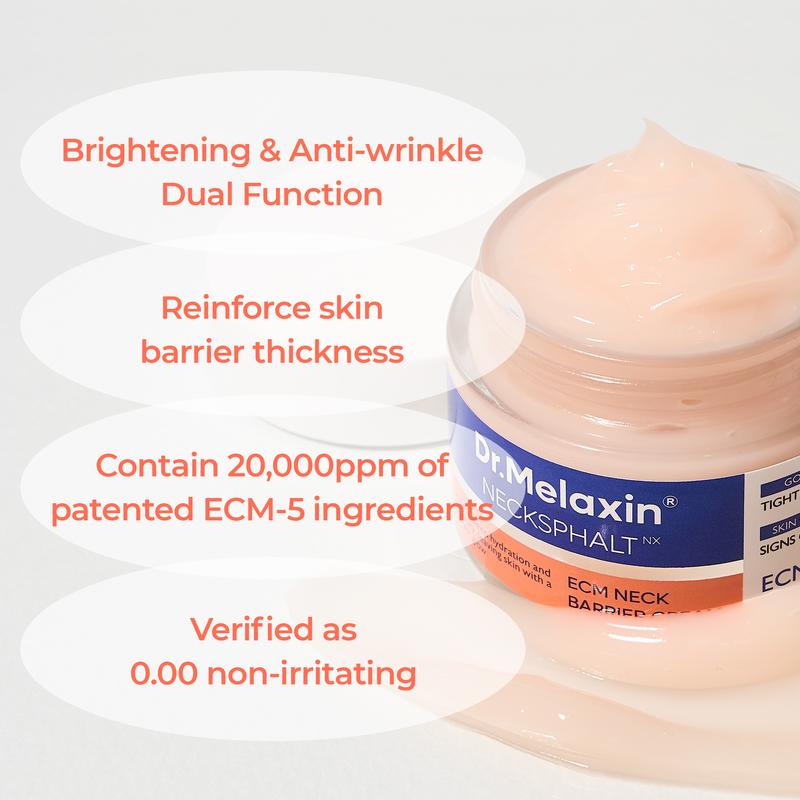 [Dr.Melaxin Official] Necksphalt ECM Neck Barrier Cream | Anti-aging Cream, Firming Wrinkles, Skin Lifting | Korean Cosmetics | 1.7 fl oz (50 ml)