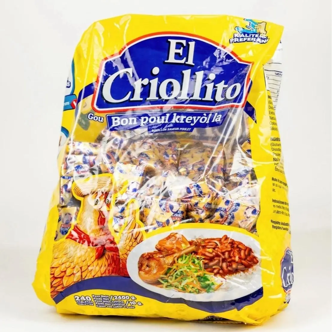 El Criollito Maggi Certified Organic Chicken Seasoning Mix, 240 Cubes