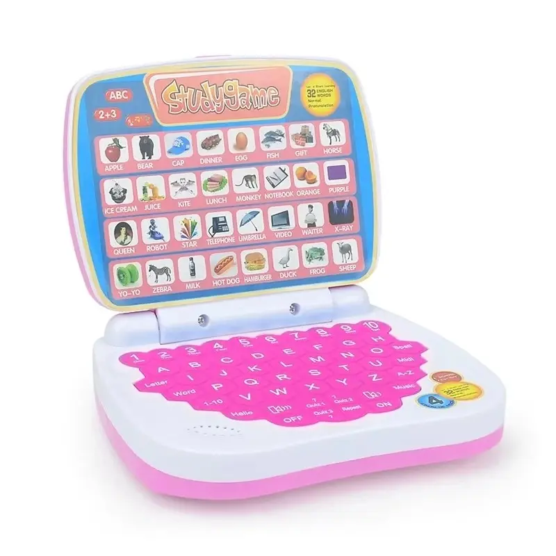 Portable Electronic Learning Toy, Learning Tool, Learning Entertainment Tablet, Multifunctional Music & Letters Numbers, Educational Gift for Boys Girls, No Battery Included