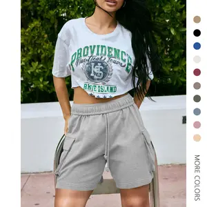 Danedvi Sweat Shorts for Women Casual Summer Drawstring Cargo Short Athletic Running Workout Baggy Shorts Black Fabric