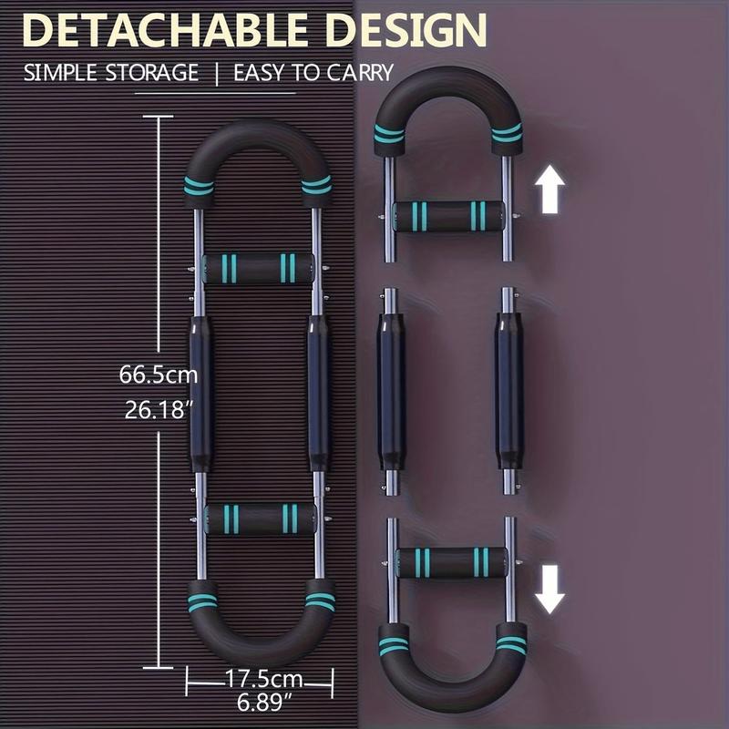 Muscle Burn Arm Exerciser, Shoulder Chest Trainer, Boost Muscle Burn, Home Use，Chest Arm Training Bar, High-strength Spring, Chest Tricep Exerciser, Non-slip Handle, Detachable for Storage，Adjustable Resistance Arm Chest Trainer, Alloy Material