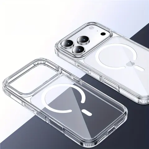 for Father's Day Magnetic for iPhone 17/16/15/14 Plus/13/12/11 Pro Max/ X/XS/XSMAX Case Clear, Compatible with MagSafe, Not Yellowing, Military-Grade Drop Protection,Spooky,Late,Night,Halloween,Horror,Character,Silicone, Crystal, Wireless, Transparent