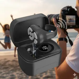 Wireless Remote Control Ring with Charging Case & display. Compatible iOs/android Smartphone Tablet for Selfie Video Control, 7-Key Scroll & Click Functions. Rechargeable Clicker for All Mobile Devices.