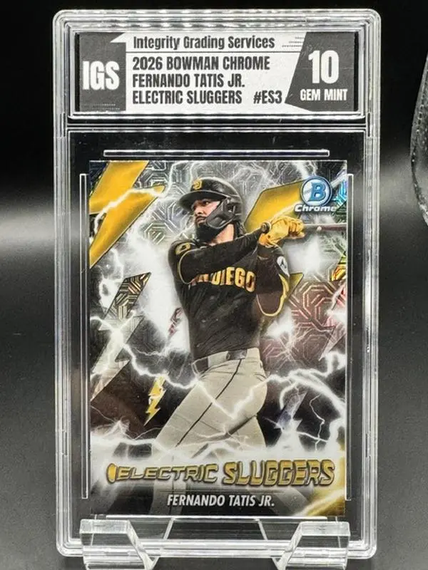 2026 Bowman Chrome Baseball Card Fernando Tatis Jr Electric Sluggers #ES3 Graded Gem Mint 10