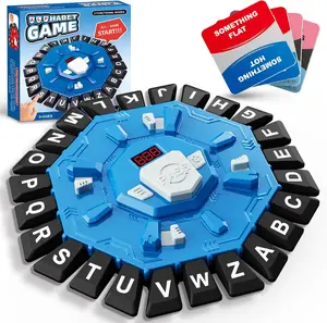 Family Word Game Board Game with Digital Timer 2 Modes 24-Letter Fun Fast-Paced Learning Party Interactive