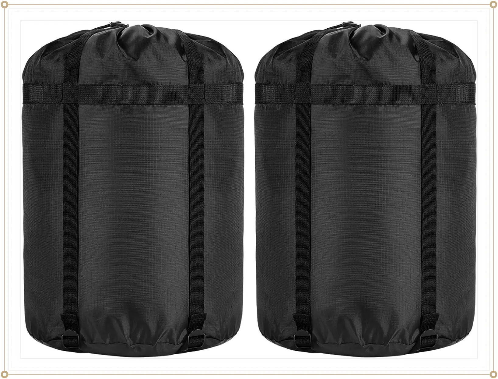 Compression Stuff Sack, 24L/36L/46L Sleeping Bags Storage Stuff Sack Organizer Waterproof Camping Hiking Backpacking Bag for Travel - Great Sleeping Bags Clothes CampingGift