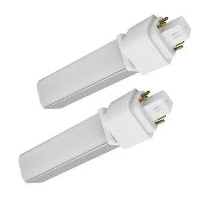 Gx24q 4pin Light Bulb 9W Retrofit GX24 LED PL-C Recessed Lamp Replacement 18W Conventional 4P G24Q-2 Gx24q-3 G24q-1 1400 Lm 314° RotateG24q Green Bathroom Bulb 6000k 2 Pack Bypass Ballast