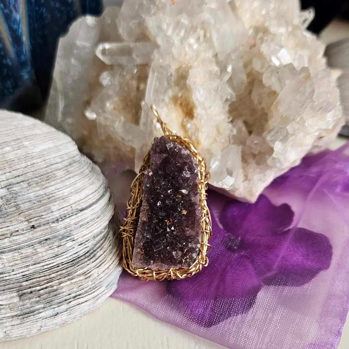 Amethyst Wrapped Geode