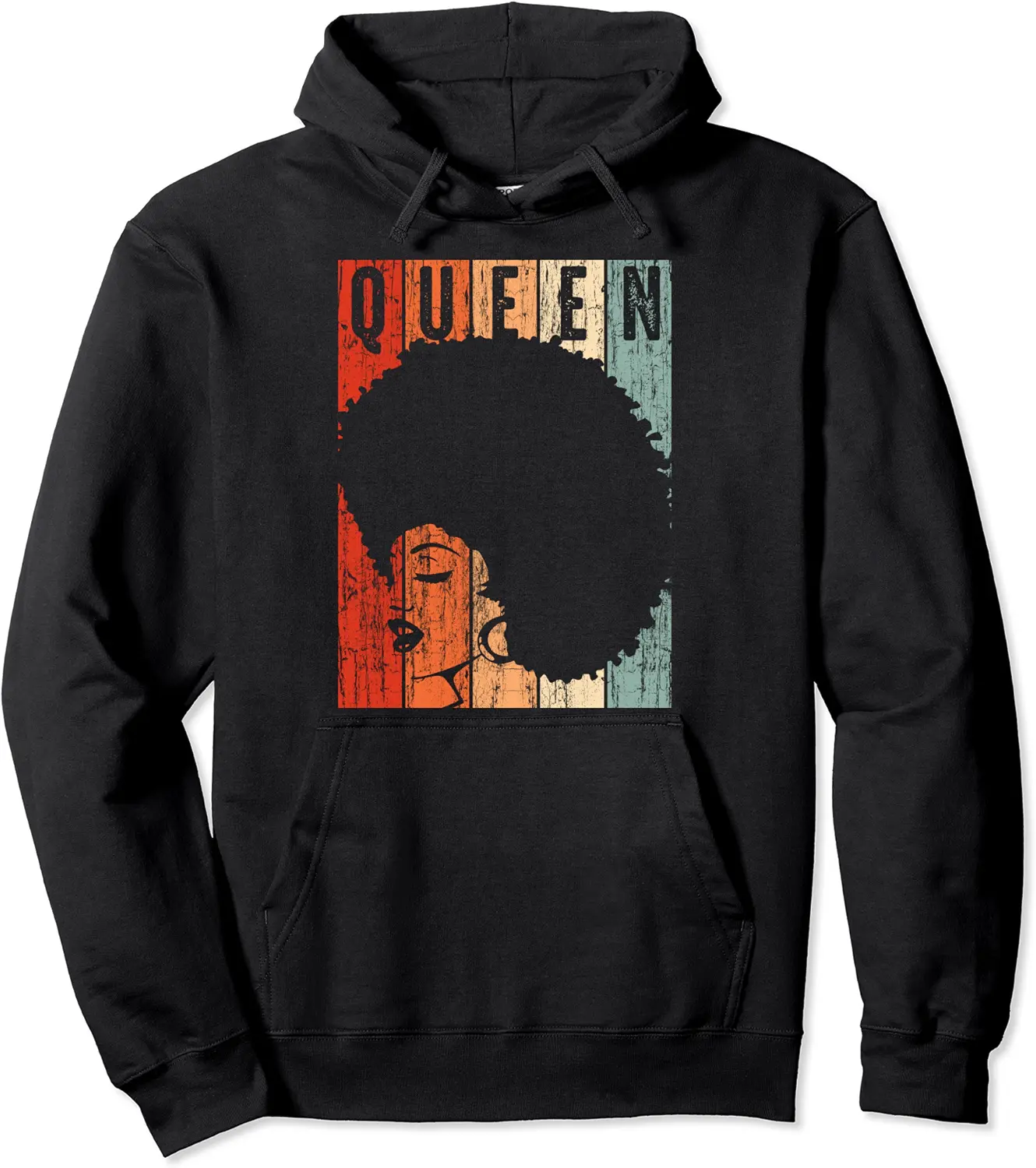 Strong Afro Black Woman Shirt - Melanin Poppin Men Women Tee Pullover Hoodie - Tatyanata Shop 94B08KPYJTPS