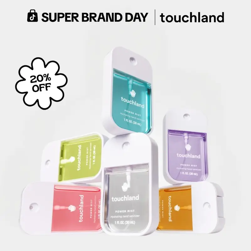 Touchland Power Mist Hydrating Hand Sanitizer, 1 Fl Oz, 30mL