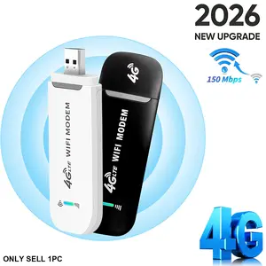 4G LTE Portable WiFi Hotspot, 150Mbps USB Unlocked Mini Router, Plug and Play Portable Wifi for Travel Business Home in Europe，Mobile Hotspot Device