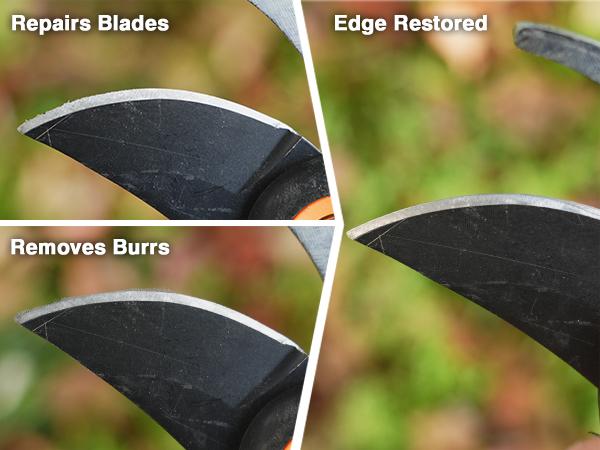 Fathers Day Gift SHARPAL 129N Multipurpose Knives Sharpener and Garden Tool Blade Sharpener for Knife, Lawn Mower Blade, Pruners, Axe, Loppers, Hedge Shears, Scissors, Machete