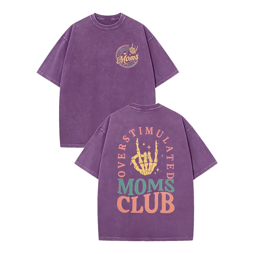 Washed T-shirt-Purple