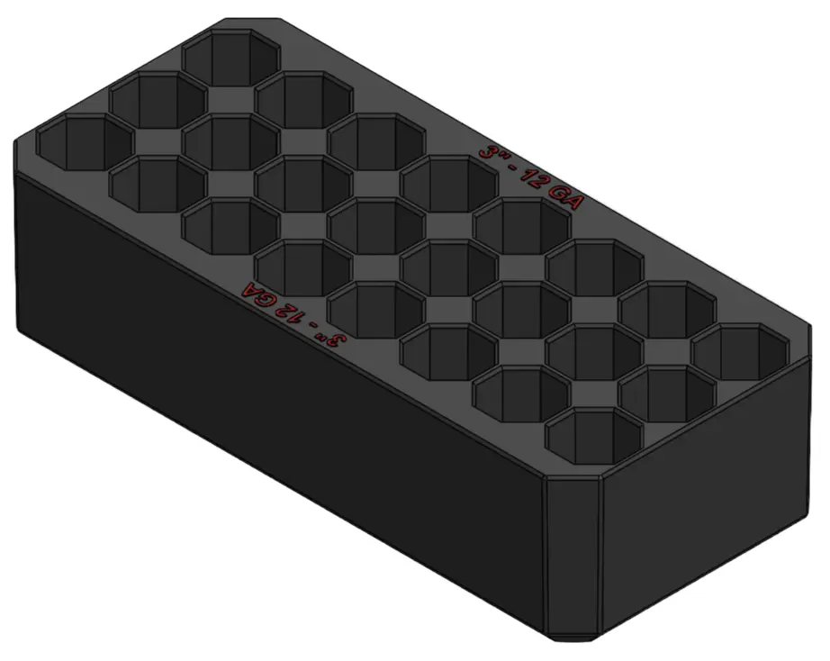 LARGE TRAY 12GA-3" RED