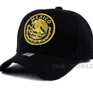 MEXICAN Hat MEXICO Federal Logo Embroidered Curved Bill Adjustable Baseball Cap