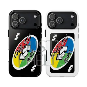 Uno Playcard Love You More Phone Case, Phone Cover For iPhone 17 16 15 14 13, Dual Layer Protective Phone Cover, Gift, Trendy Accessories