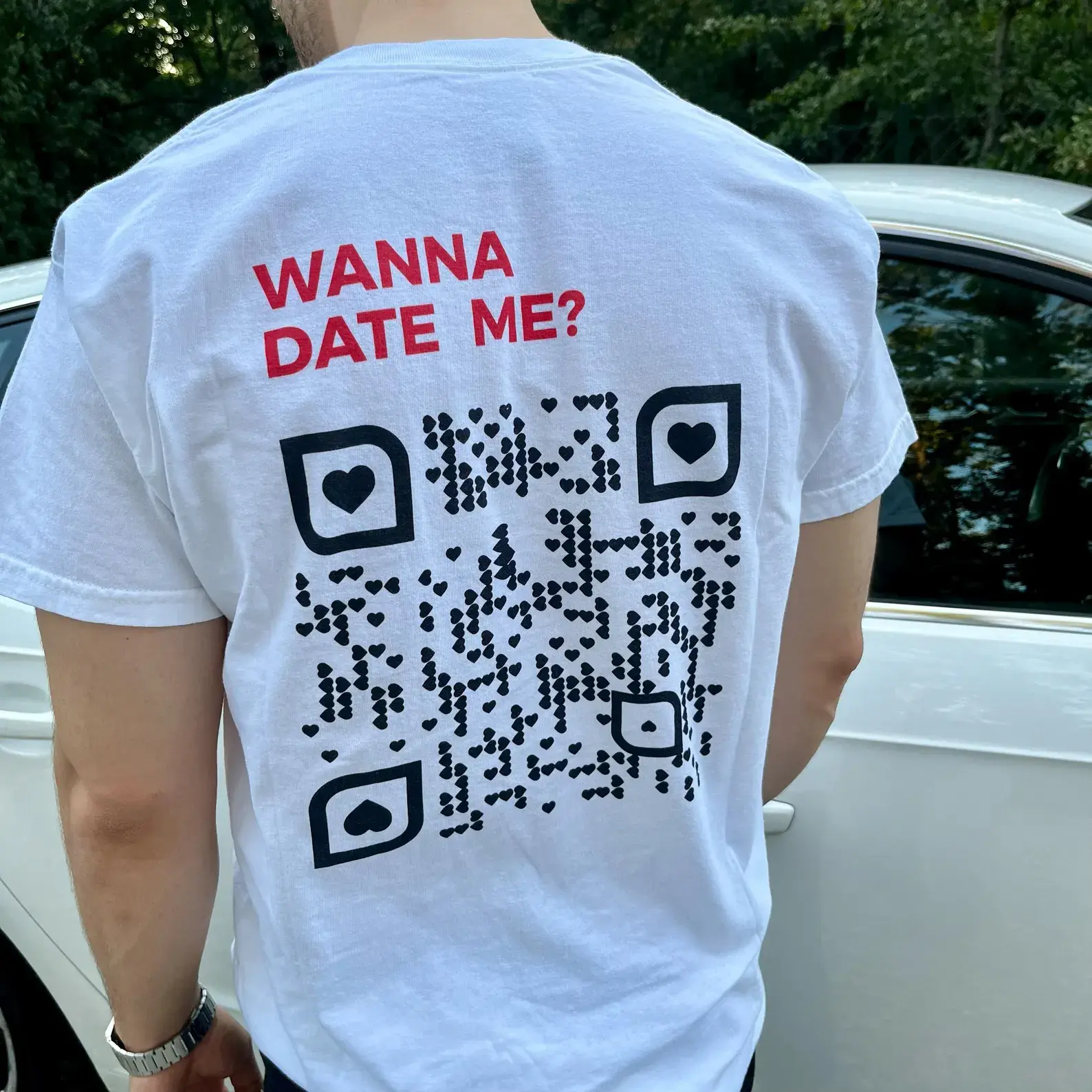 Personalized QR Code T-Shirt.