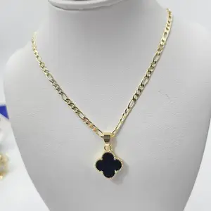 Elegant Flower Pendant Necklace with 21 Inches Chain for Women's Fashion