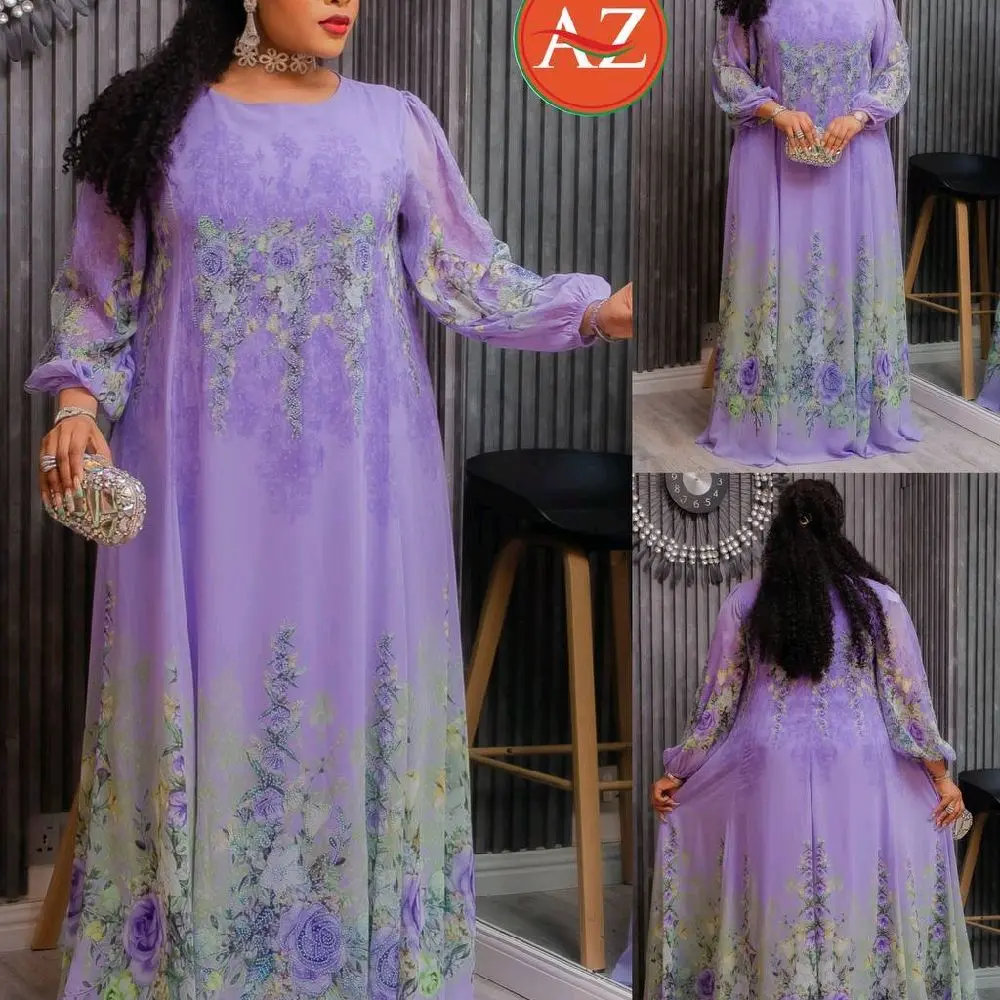 Luxury gown dresses L XL XXL 3xl length 62 inches
