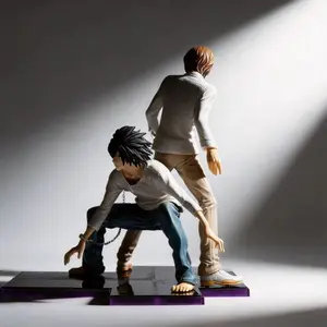 Death Note Light Yagami, L Anime Figure 22cm - Decoration Model | Collectible Figurine Toy for Fans Desktop...