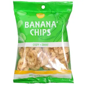 Banana Chips Crispy Sweet Snack - Original Packaging - Crunchy