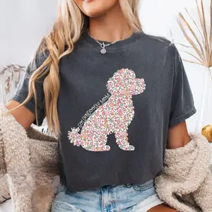 Golden Doodle Shirt, Floral Golden Doodle Tshirt, Gift for Dog Mom, Golden Doodle Tshirt, Dog Owner Tee
